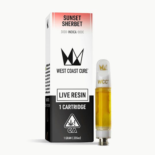 West Coast Cure - Sunset Sherbet Live Resin Cartridge - 1g - 1