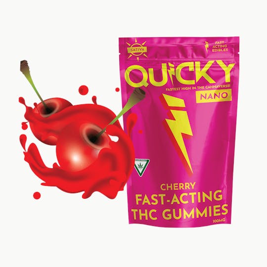 Quicky Edibles - Quicky Gummies - Cherry (Sativa) - 100mg - 1