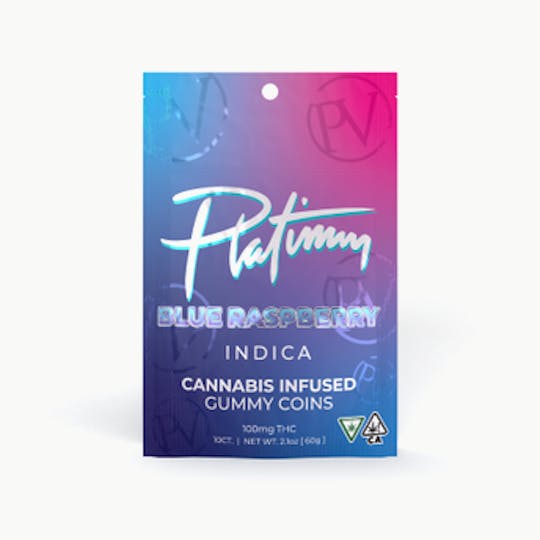 Platinum Vape - Platinum Vape 100mg Gummies - Blue Raz - 1