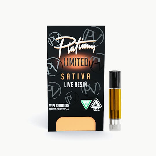 Platinum Vape - Platinum Vape LIVE RESIN Sour Tangie (Sativa) 510 Thread Cartridge 1g - 1