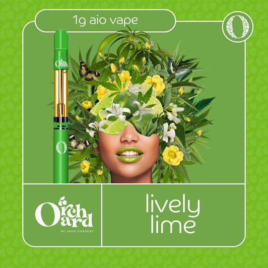 Sano Gardens - Orchard Vapes: Lively Lime 1g AIO - 1
