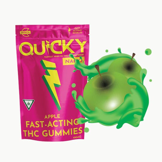 Quicky Edibles - Quicky Gummies - Apple (Indica) - 100mg - 1