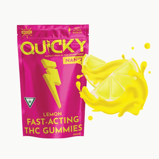 Quicky Edibles - Quicky Gummies - Lemon (Sativa) - 100mg - 1