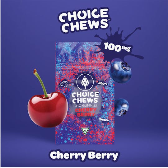 Choice Chews - Choice Chews - Cherry Berry Gummies (Indica) - 100mg - 1