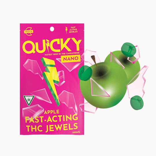 Quicky Edibles - Quicky Hard Candy - Apple (Indica) - 100mg - 1