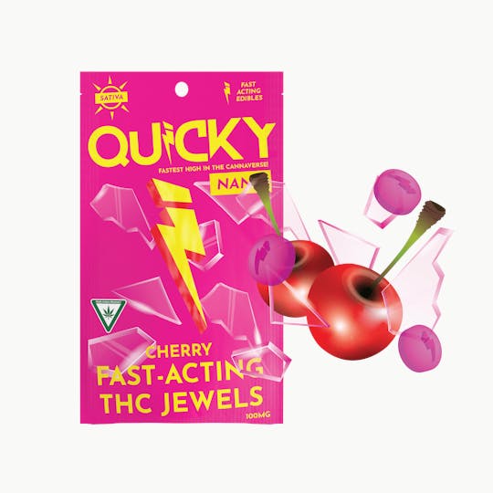 Quicky Edibles - Quicky Hard Candy - Cherry (Sativa) - 100mg - 1