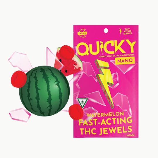 Quicky Edibles - Quicky Hard Candy - Watermelon (Indica) - 100mg - 1