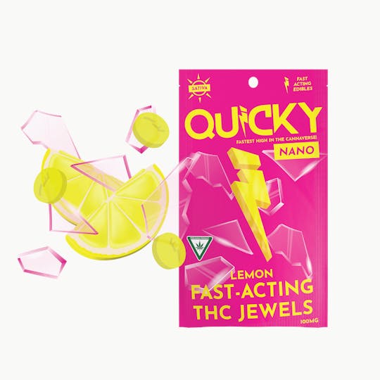 Quicky Edibles - Quicky Hard Candy - Lemon (Sativa) - 100mg - 1