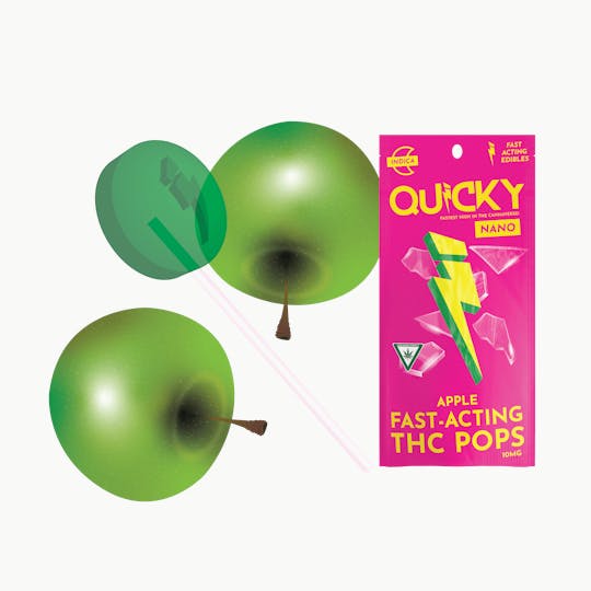 Quicky Edibles - Quicky Sucker - Apple (Indica) - 10mg - 1