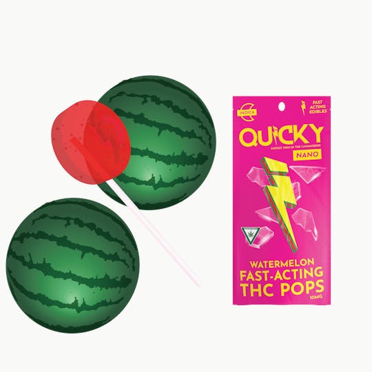 Quicky Edibles - Quicky Sucker - Watermelon (Indica) - 10mg - 1