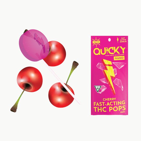 Quicky Edibles - Quicky Sucker - Cherry (Sativa) - 10mg - 1