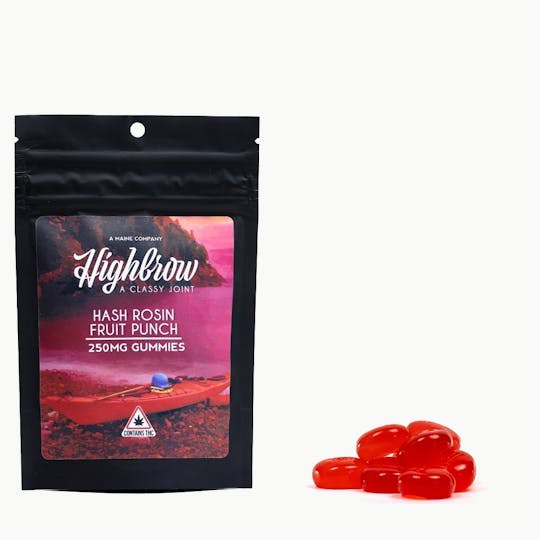 Highbrow - Highbrow Hash Rosin Fruit Punch Gummies 250mg - 1