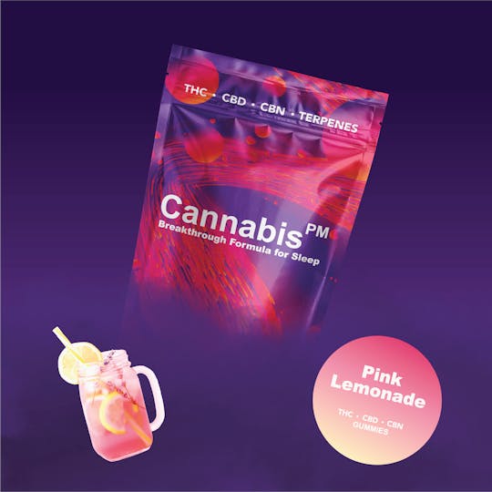 Cannabis PM Sleep - CannabisPM 1:1:1 Gummies- Pink Lemonade - 1
