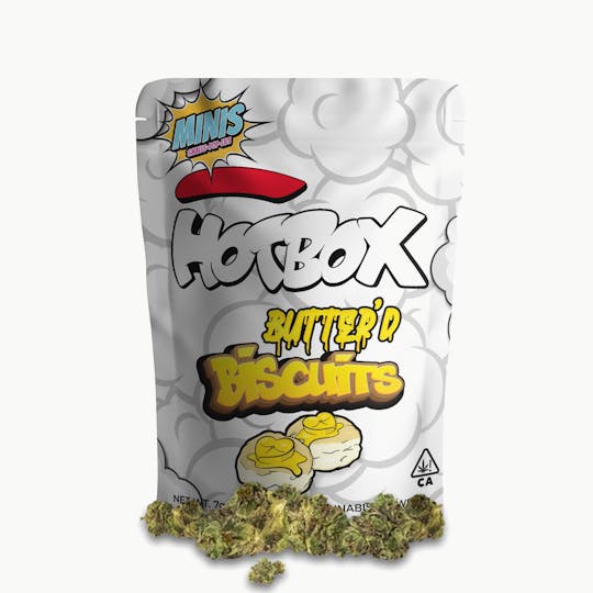HOTBOX™ - HOTBOX | Butter'd Biscuits Indica Minis (7g or 1/4 oz) Indoor Flower - 1