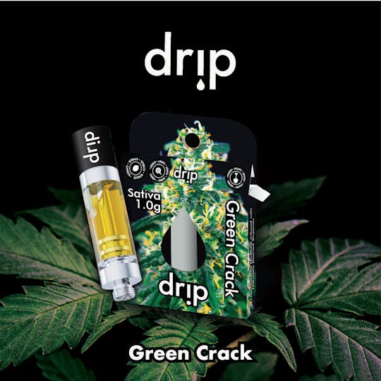 Drip Vapes - Drip 1g Cartridge - Green Crack (Sativa) - 1