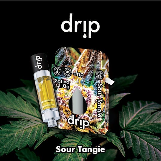 Drip Vapes - Drip 1g Cartridge - Sour Tangie (Sativa) - 1