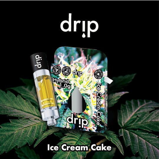 Drip Vapes - Drip 1g Cartridge - Ice Cream Cake (Hybrid) - 1