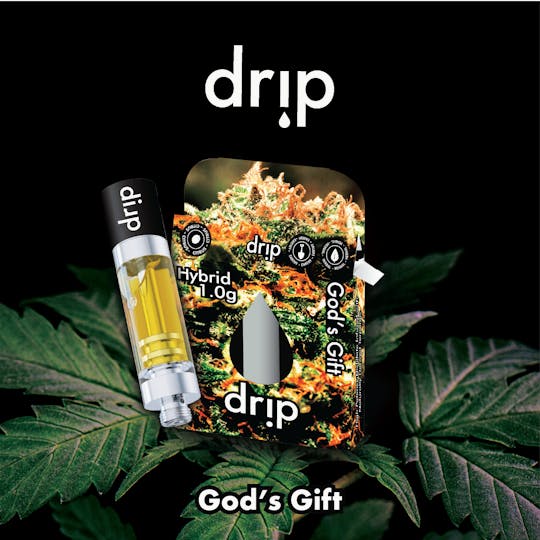 Drip Vapes - Drip 1g Cartridge - God's Gift (Hybrid) - 1