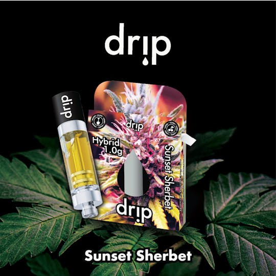 Drip Vapes - Drip 1g Cartridge - Sunset Sherbert (Hybrid) - 1