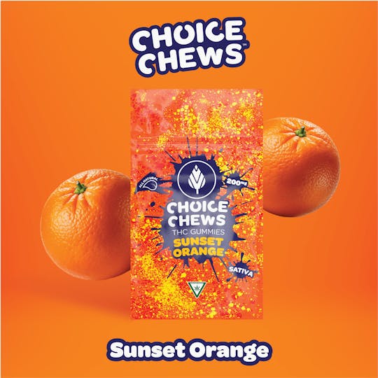 Choice Chews - Choice Chews - Sunset Orange Gummies (Sativa) - 200mg - 1