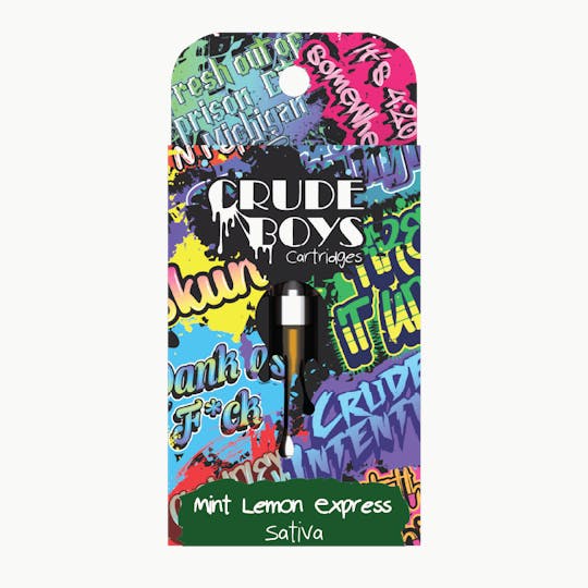 Crude Boys Concentrates - Crude Boys 1g Cartridge - Mint Lemon Express (Sativa) - 1