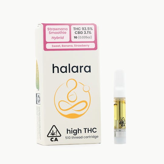 Halara - High THC - Strawnana Smoothie 1G Cartridge - 1