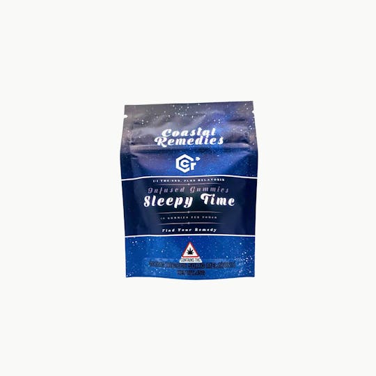 Coastal Remedies - 100mg Sleepy Time Gummies | 1:1 THC CBD w/Melatonin | Coastal Remedies - 1