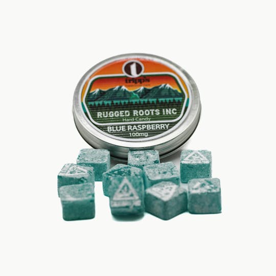 Rugged Roots - Rugged Roots - Blue Raspberry 100mg Hard Sweets - 1