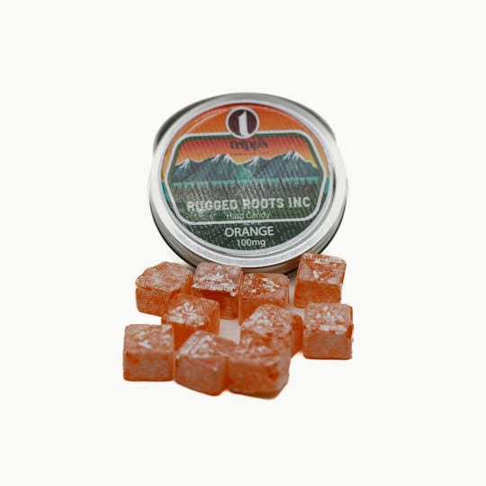 Rugged Roots - Rugged Roots - Orange 100mg Hard Sweets - 1