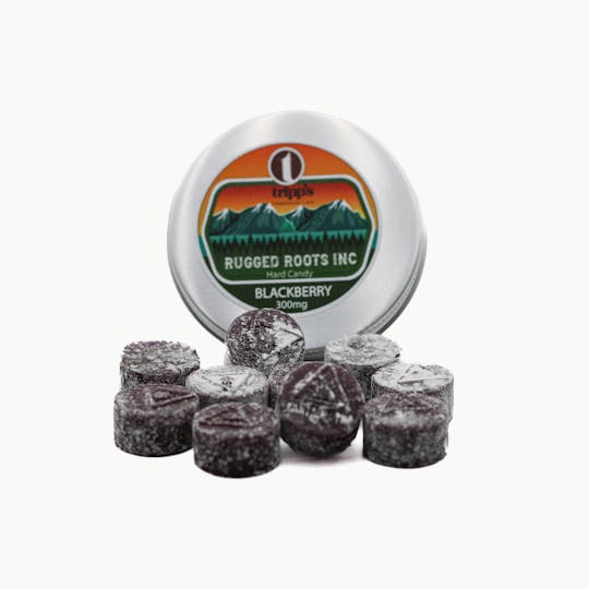 Rugged Roots - Rugged Roots - Blackberry 300mg Hard Sweets - 1