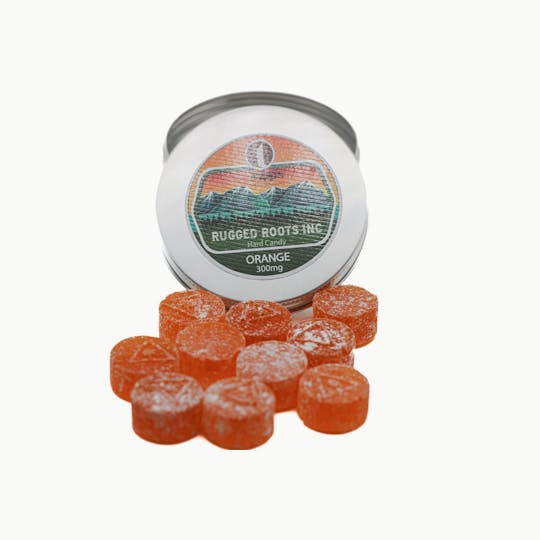 Rugged Roots - Rugged Roots - Orange 300mg Hard Sweets - 1