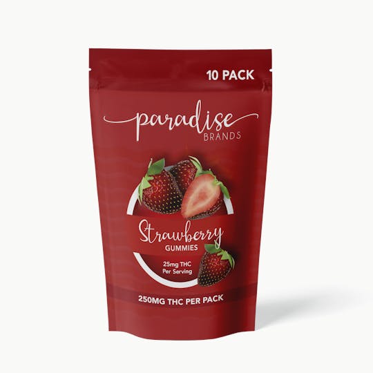 Paradise Brands - 10 Pack Gummies Strawberry 250mg - 1