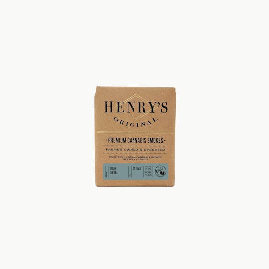 Henry's Original - 7g Total 14-Pack Pre-Rolls (.5g Each)- Sour Diesel - 1