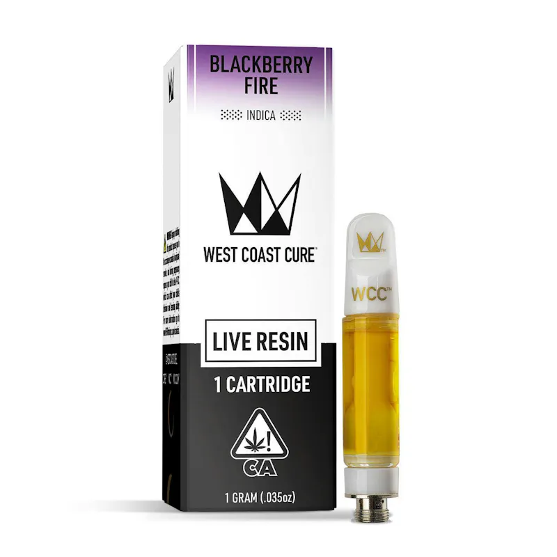 West Coast Cure Blackberry Fire Live Resin Cartridge - 1g cartridge