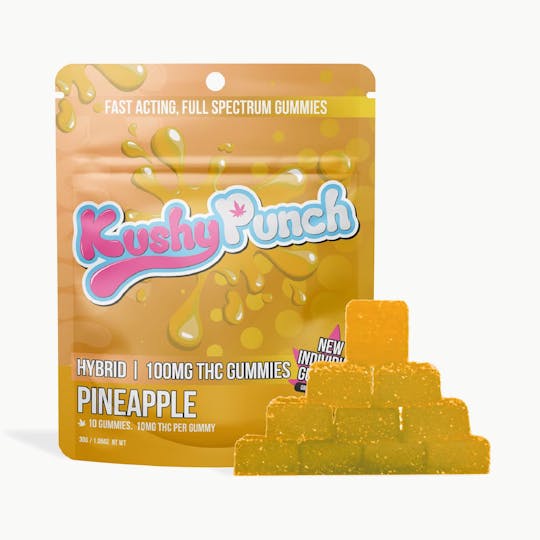 Kushy Punch - Kushy Punch - Hybrid Pineapple INDIVIDUAL GUMMIES 200MG - 1
