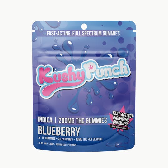 Kushy Punch - Kushy Punch - Indica Blueberry INDIVIDUAL GUMMIES 200MG - 1