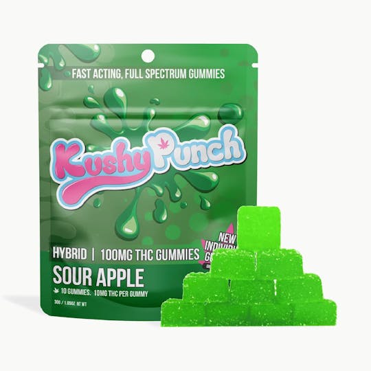 Kushy Punch - Kushy Punch - Hybrid Green Apple INDIVIDUAL GUMMIES 200MG - 1