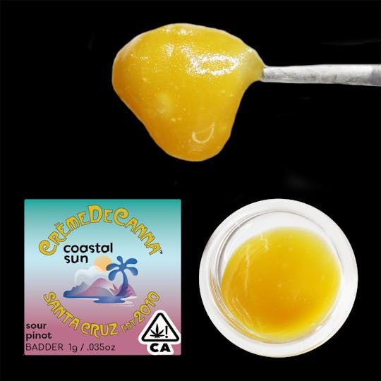 Crème De Canna - Sour Pinot (Coastal Sun Collab) Badder 1g - 1