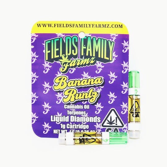 Fields Family Farmz - Banana Runtz 1g Liquid Diamonds THC-A Cartridge - 1