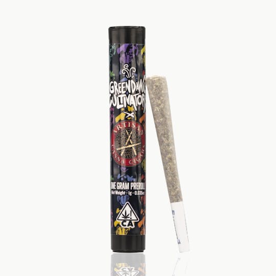 Artisan Canna Cigars - 1g Green Dawg / Black Sherb Collab Pre-Roll (I/S) - 1