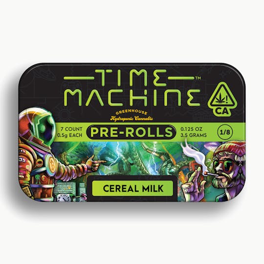 Time Machine - Cereal Milk Hybrid Pre-Roll .5g 7-Pack (3.5g) - 1