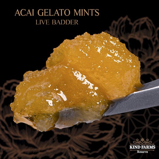 Kind Farms Reserve - Acai Gelato Mints Live Badder - Kind Farms Reserve - 1