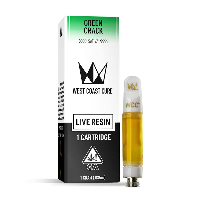 West Coast Cure Green Crack Live Resin Cartridge - 1G cartridge