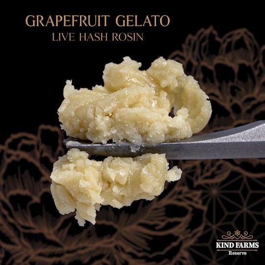 Kind Farms Reserve - Grapefruit Gelato Live Hash Rosin - Kind Farms Reserve - 1