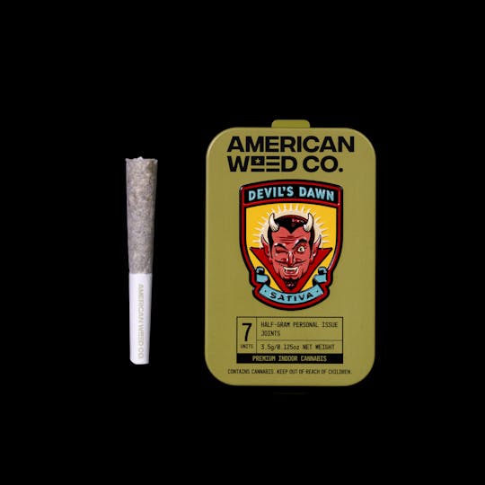 American Weed Co. - Devil's Dawn - Sativa Pre-Roll Pack (0.5g x 7) CA - 1