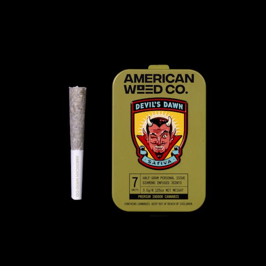 American Weed Co. - Devil's Dawn High THC - Infused Sativa Pre-Roll Pack (0.5g x 7) CA - 1