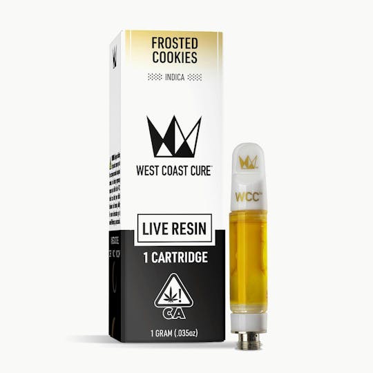 West Coast Cure - Frosted Cookies Live Resin Cartridge - 1G - 1