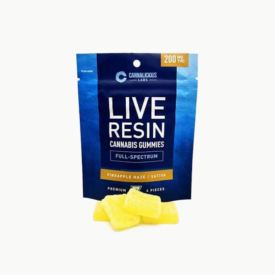 Cannalicious Labs - Pineapple Haze - Live Resin Gummies - 1