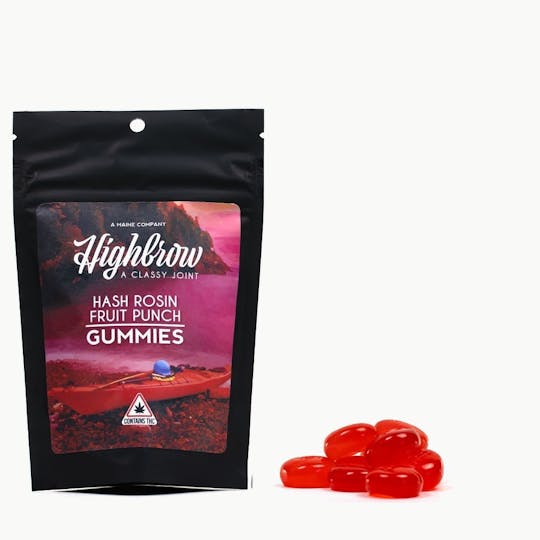 Highbrow - Highbrow Hash Rosin Fruit Punch Gummies 100mg - 1