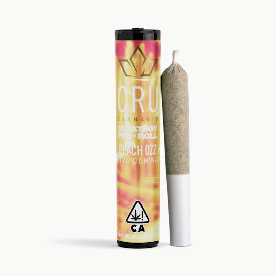 CRU Cannabis - Peach Ozz (1G Fatboy Pre-Roll) - 1